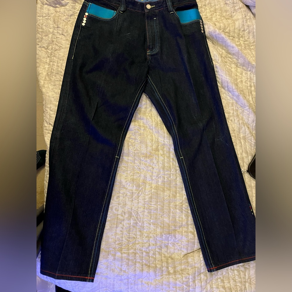 Coogi Jeans sz 38x34 multi color worn once